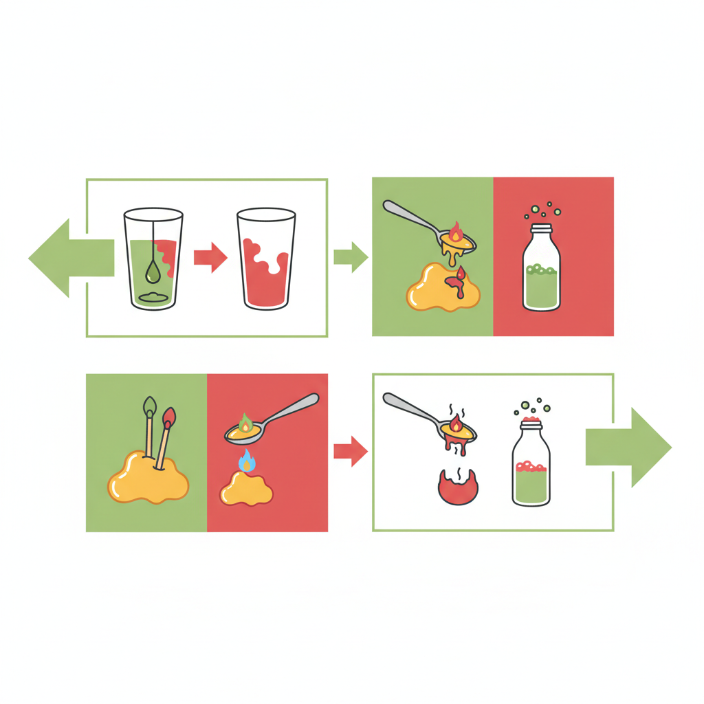 Sơ đồ 4 phương pháp kiểm tra mật ong nguyên chất tại nhà bằng hình ảnh.