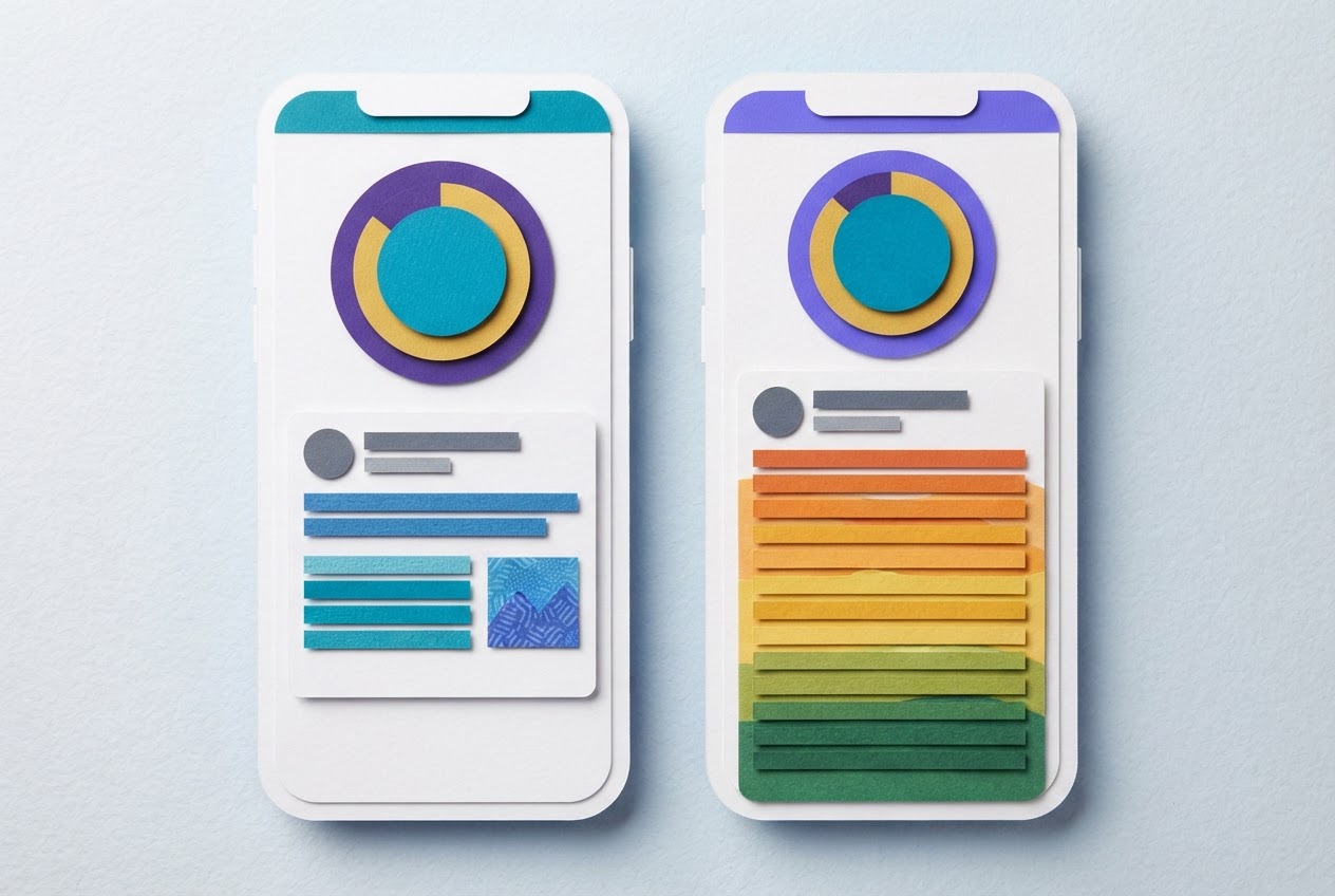 Two phone screens displaying tweet drafts with viral scores.
