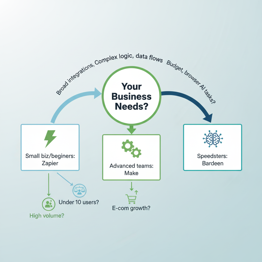 Diagram illustrating a Make automation scenario for sales data processing.
