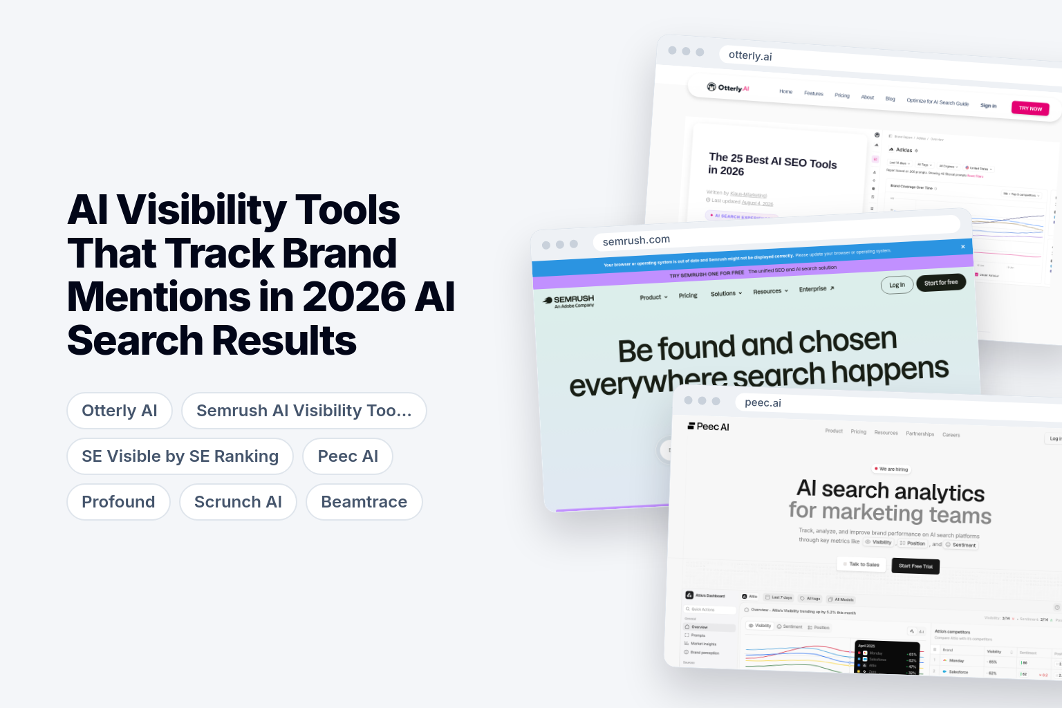 AI Visibility Tools That Track Brand Mentions in 2026 AI Search Results