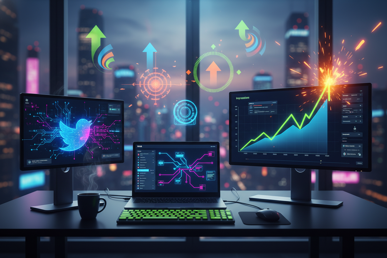 Building in Public AI: Automating Twitter Impressions to 1000+ with Claude Vibe-Marketing SaaS
