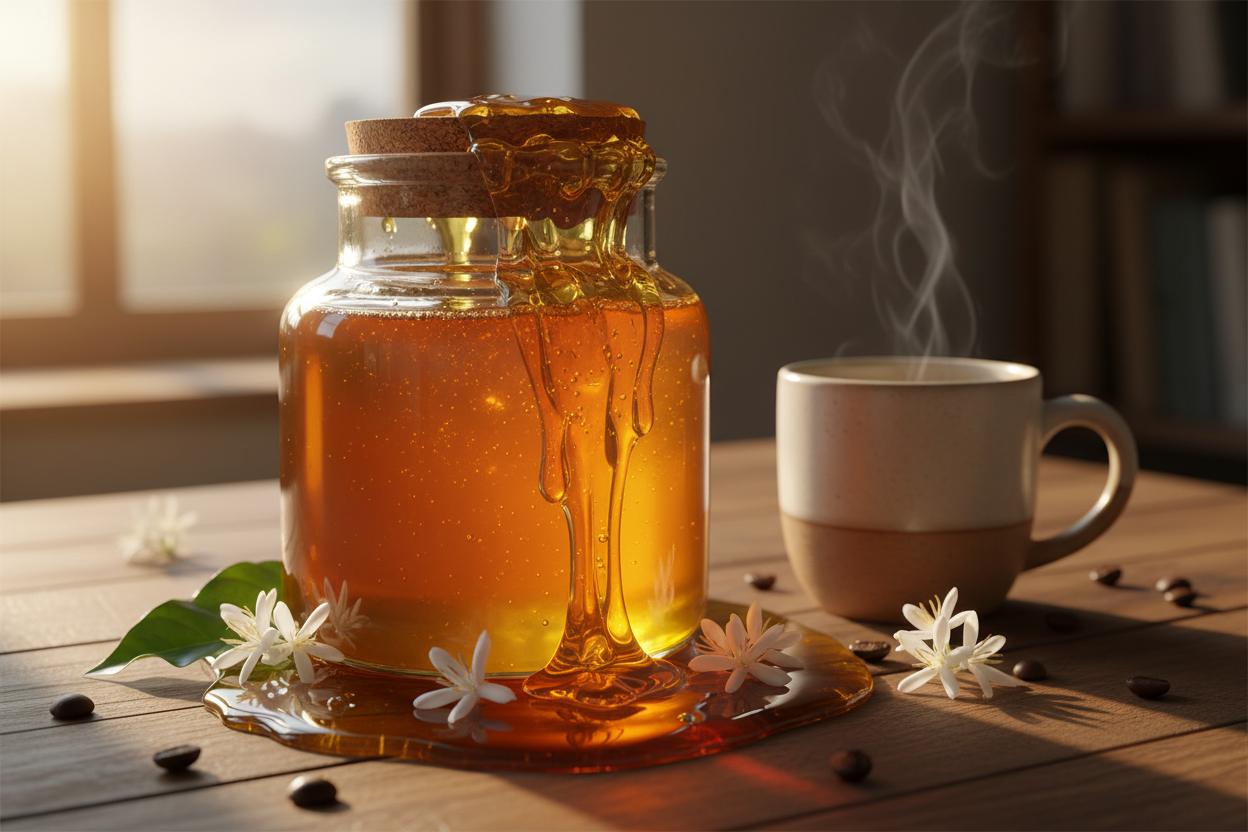 Công dụng mật ong hoa cà phê tăng năng lượng cho dân văn phòng bận rộn